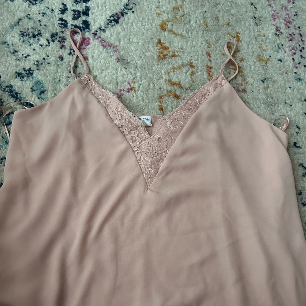 Blush Pink Tank-Top Blouse